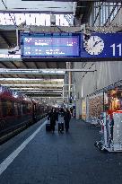 Train To Budapest At Munich Central Station