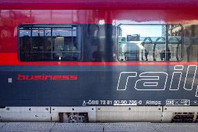 Train To Budapest At Munich Central Station