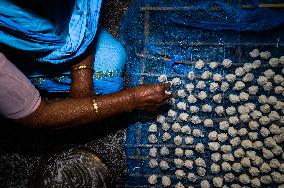 Bori Making - Authentic Indian Food