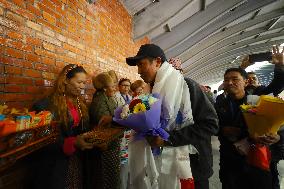 Nepal’s Record Holding Climber Mingma G. Sherpa Receives Heroic Welcome Upon Arriving Back Home