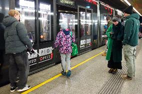 Waiting At Linz Subway Station