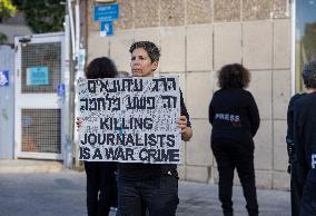 A Display For Freedom Of Press In Gaza