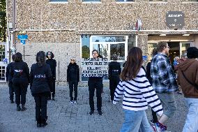 A Display For Freedom Of Press In Gaza