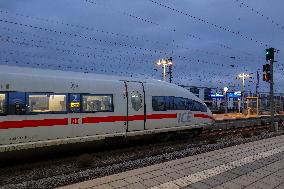 A Deutsche Bahn ICE Train Departs From Munich