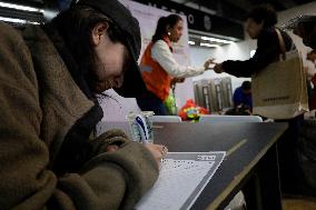 Dogs Rescued By The STCMetro Of Mexico City, Help The Three Wise Men Collect Letters From Girls And Boys