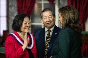 Vice President Kamala Harris swears in Senators