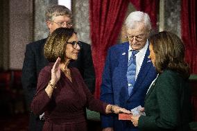 Vice President Kamala Harris swears in Senators