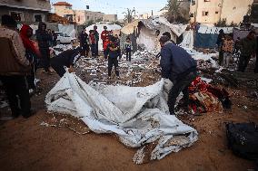 Israel's Bombing Of Palestinians In Tent Camps