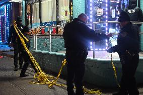 One Woman And Two Men Shot Inside Of El Nuevo Tipico Restaurant In Highland Park Section Of Brooklyn New York City