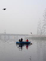 Delhi's Yamuna Ghat Becomes Winter Attraction For Migratory Birds