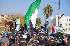 Syrians Celebrate Victory Over Assad Regime In Umayyad Square