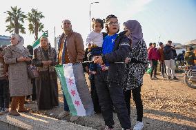 Syrians Celebrate Victory Over Assad Regime In Umayyad Square