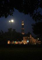 Delhi's Historic Qutub Minar At Night