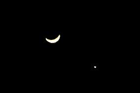 Crescent Moon And Venus