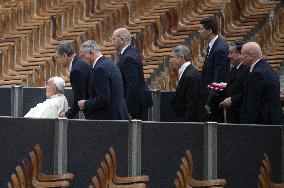 Pope Francis Meets Catholic Teachers - Vatican