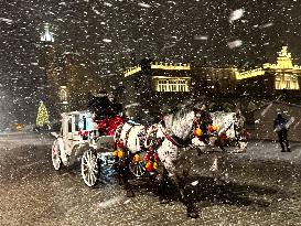 Snowfall In Krakow