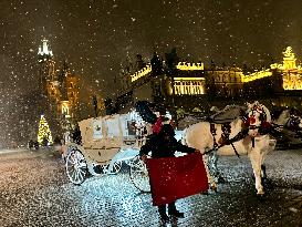 Snowfall In Krakow