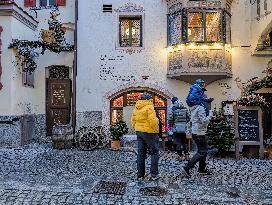 Daily Life In The Austrian City Of Kufstein In Tyrol