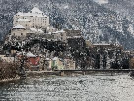 Daily Life In The Austrian City Of Kufstein In Tyrol