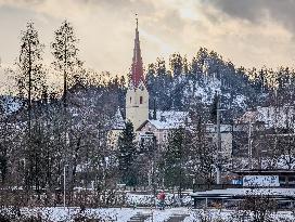 Daily Life In The Austrian City Of Kufstein In Tyrol