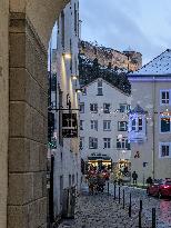 Daily Life In The Austrian City Of Kufstein In Tyrol