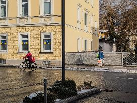 Daily Life In The Austrian City Of Kufstein In Tyrol