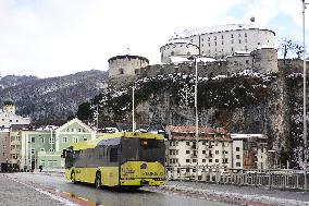 Daily Life In The Austrian City Of Kufstein In Tyrol