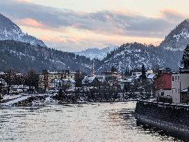 Daily Life In The Austrian City Of Kufstein In Tyrol