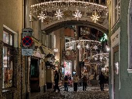 Daily Life In The Austrian City Of Kufstein In Tyrol