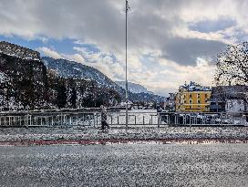 Daily Life In The Austrian City Of Kufstein In Tyrol