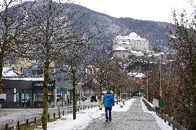 Daily Life In The Austrian City Of Kufstein In Tyrol