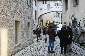 Daily Life In The Austrian City Of Kufstein In Tyrol