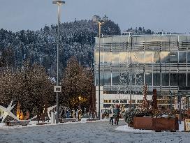 Daily Life In The Austrian City Of Kufstein In Tyrol