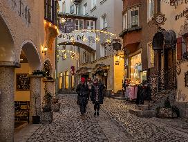 Daily Life In The Austrian City Of Kufstein In Tyrol