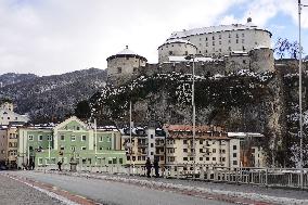 Daily Life In The Austrian City Of Kufstein In Tyrol