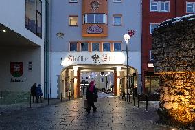 Daily Life In The Austrian City Of Kufstein In Tyrol