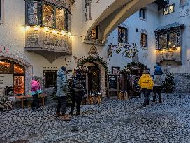 Daily Life In The Austrian City Of Kufstein In Tyrol