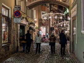 Daily Life In The Austrian City Of Kufstein In Tyrol