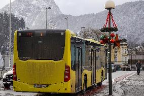 Daily Life In The Austrian City Of Kufstein In Tyrol