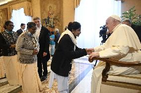 Pope Francis Receives In Private Audience - Vatican