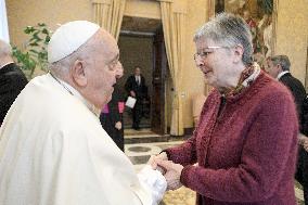 Pope Francis Receives In Private Audience - Vatican