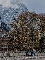 Daily Life In The Austrian City Of Kufstein In Tyrol