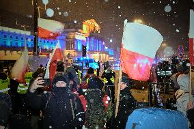 Anti-European Green Deal Protest In Warsaw