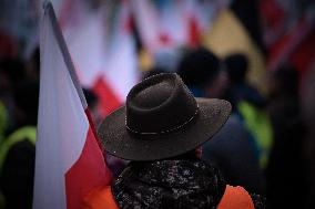 Anti-European Green Deal Protest In Warsaw