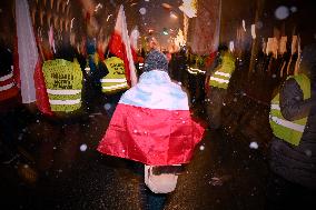 Anti-European Green Deal Protest In Warsaw