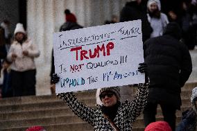 Protest On Democracy On Lincoln Memorial