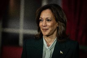 Vice President Kamala Harris swears in Senators