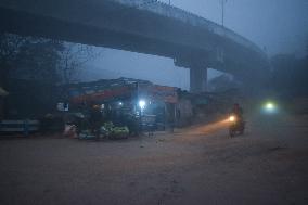 Heavy Fog In Kolkata, India