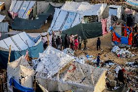 Israeli Strike on Displaced Camp - Gaza