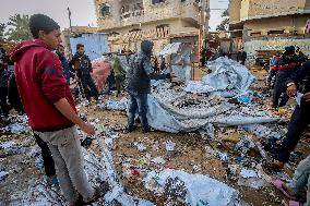 Israeli Strike on Displaced Camp - Gaza